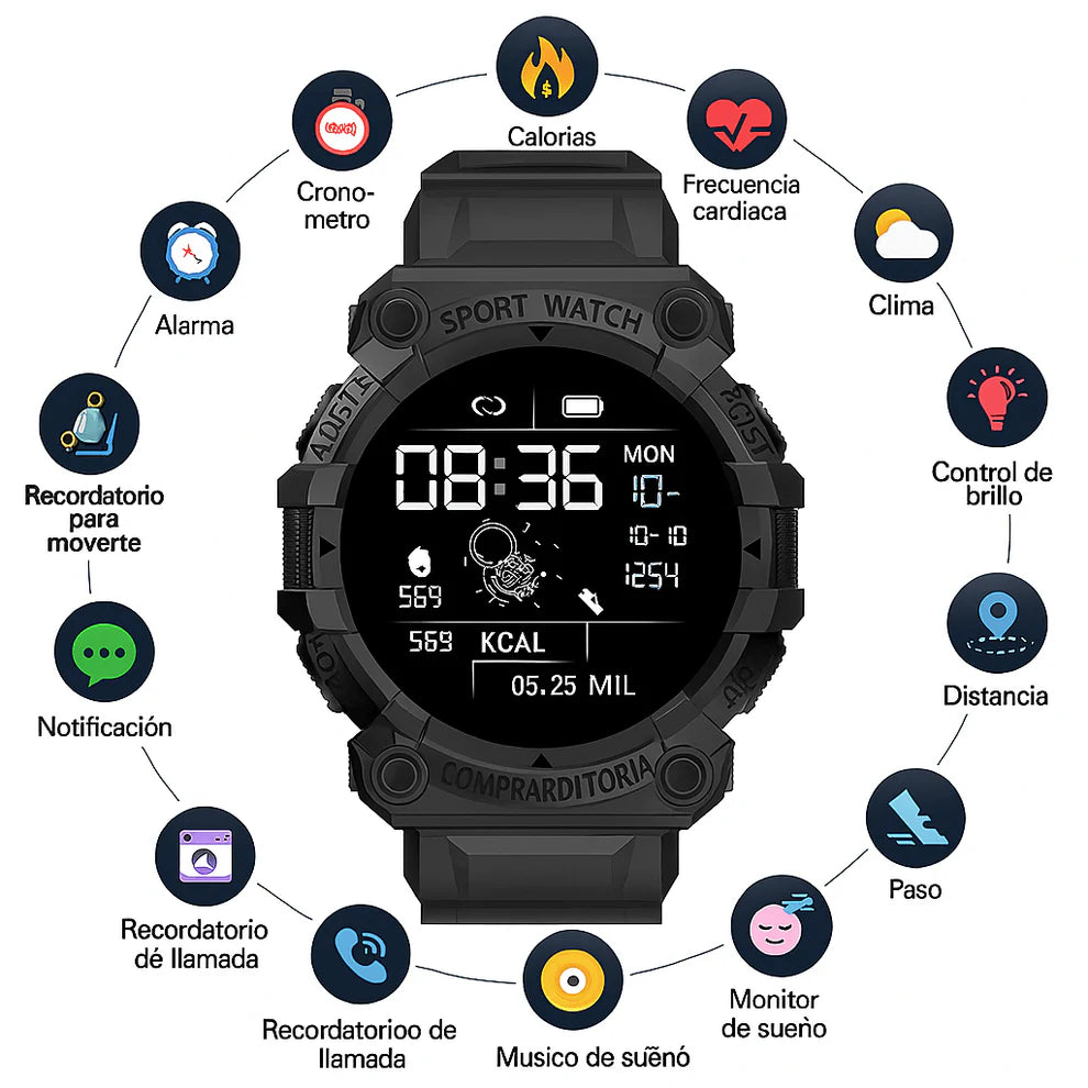 Reloj Inteligente indestructible G-SportsMax® - ¡COMPRA 1 Y LLÉVATE 2 SOLO HOY! 🔥