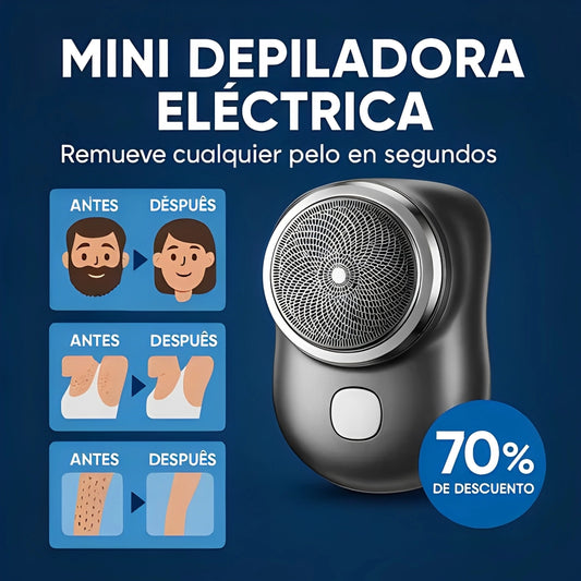 Mini Afeitadora Eléctrica ShaverPro® - ¡70% DE DESCUENTO HOY – ÚLTIMAS UNIDADES! 🔥